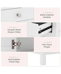Freestanding Bathroom Vanity Unit with Basin Floor Storage Cabinet