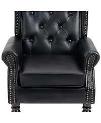 Mondawe Wood Frame Armchair, Modern Accent Chair Lounge For Living Room