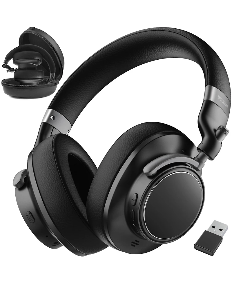 Delton M201 Wireless Active Noise Cancelling Over-Ear Bluetooth Headset (DBHM201D)