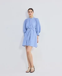 Reistor Women's Oversized Tunic Dress with Optional Belt