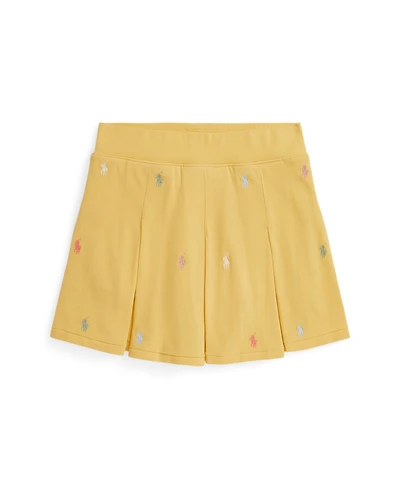 Polo Ralph Lauren Big Girls Pony Pleated Mesh Skort