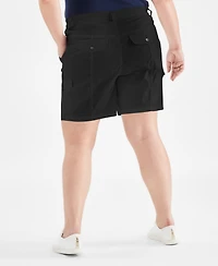 Style & Co Plus Comfort-Waist Cargo Shorts, Created for Macy's