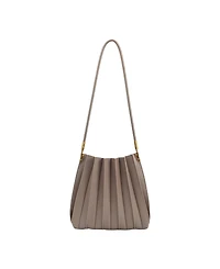 Melie Bianco Carrie Pleated Small Shoulder Bag