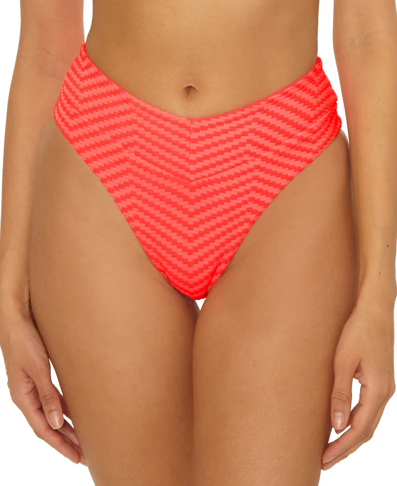 Becca Women's Connect High-Waist French-Cut Bikini Bottoms