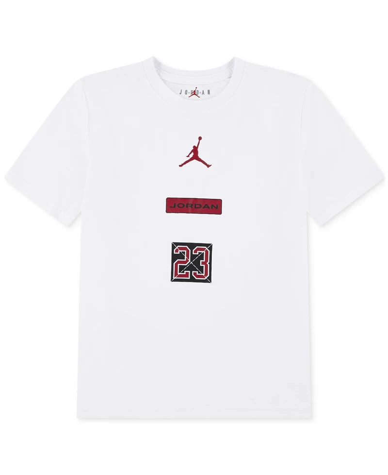Jordan Big Boys 23 Stacked Graphic Short-Sleeve T-Shirt
