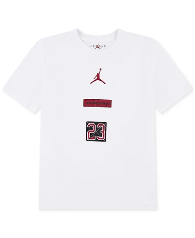 Jordan Big Boys 23 Stacked Graphic Short-Sleeve T-Shirt
