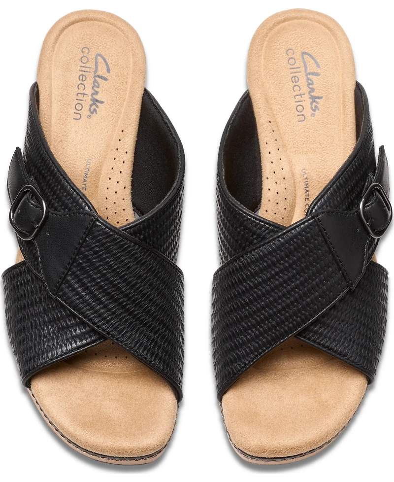 Clarks Collection Women's Seannah Nora Wedge Sandals