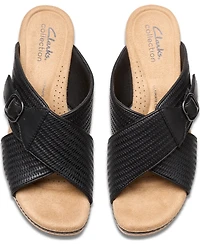 Clarks Collection Women's Seannah Nora Wedge Sandals
