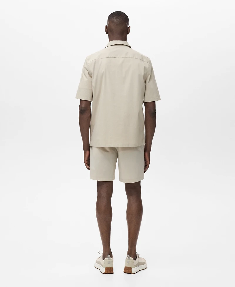 Mango Men's Chest Pocket Regular-Fit Shirt