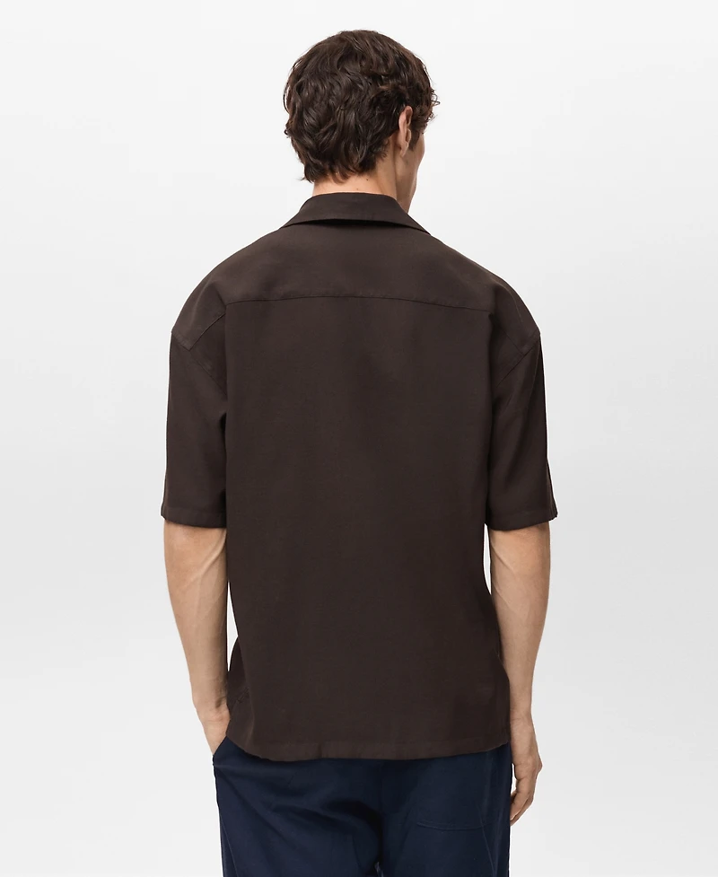 Mango Men's Pockets Viscose Shirt