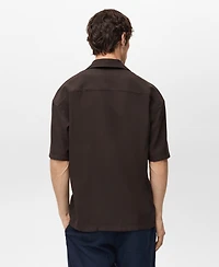 Mango Men's Pockets Viscose Shirt