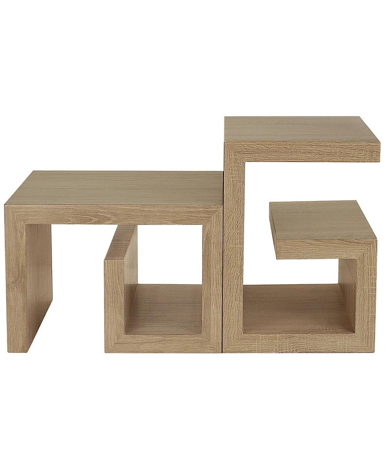 Gallerie Decor 18" Manufactured Wood Symmetry End Table