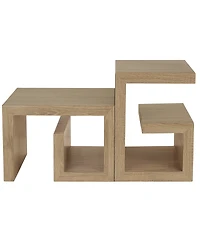 Gallerie Decor 18" Manufactured Wood Symmetry End Table