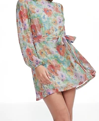 Dress the Population Women's Kirsi Printed Mini Dress