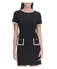 Tommy Hilfiger Women's Colorblocked Pocket Sheath Dress