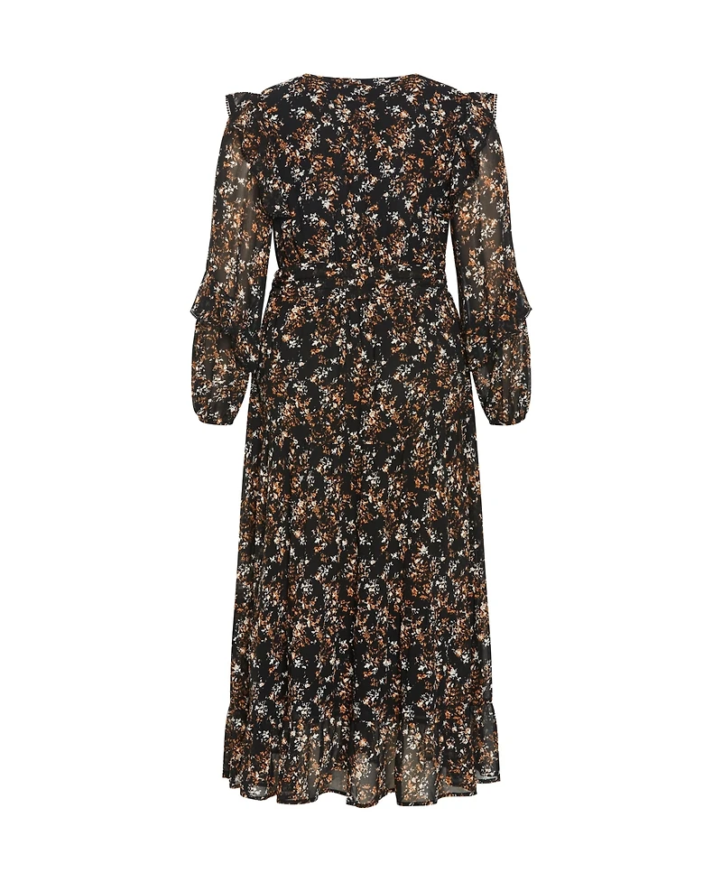 City Chic Plus Lila Maxi Dress