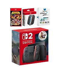Nintendo Switch 2 + Mario Kart World Bundle with Donkey Kong Bonanza, Extra Joy-Cons and MightySkins Code Bundle