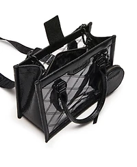 Steve Madden Celene Clear Box Tote with Denim