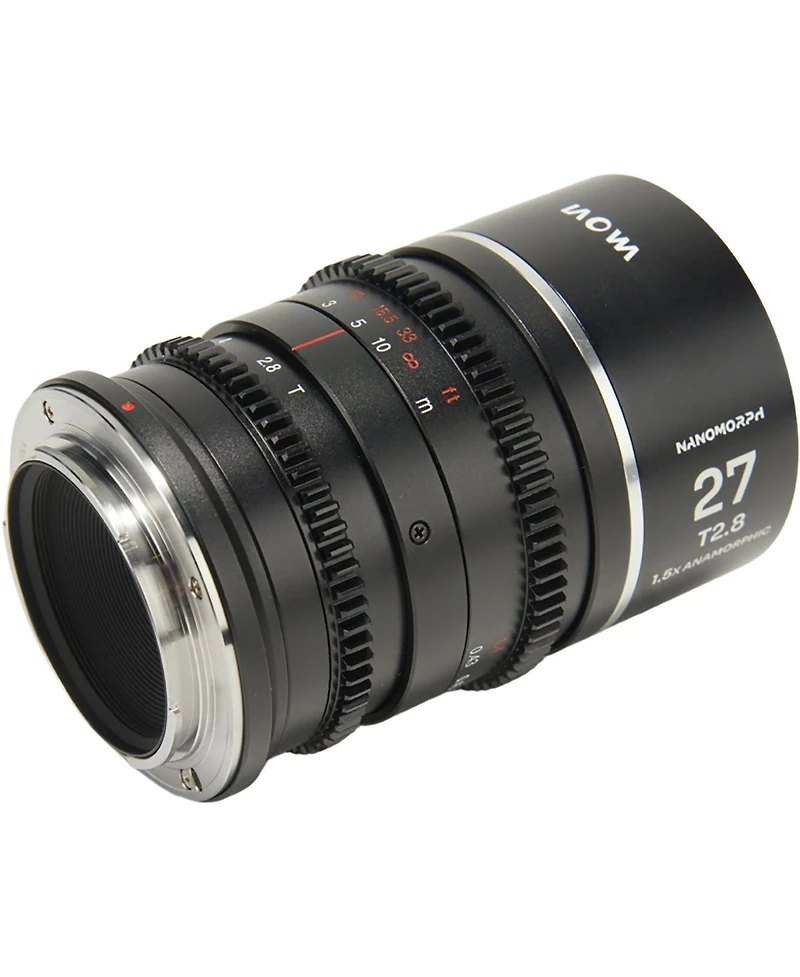 Venus Laowa Nanomorph 27mm T2.8 1.5x S35 Anamorphic Lens for Canon Rf, Silver Flare