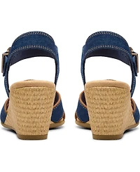 Clarks Collection Women's Emmalae Iris Wedge Sandals