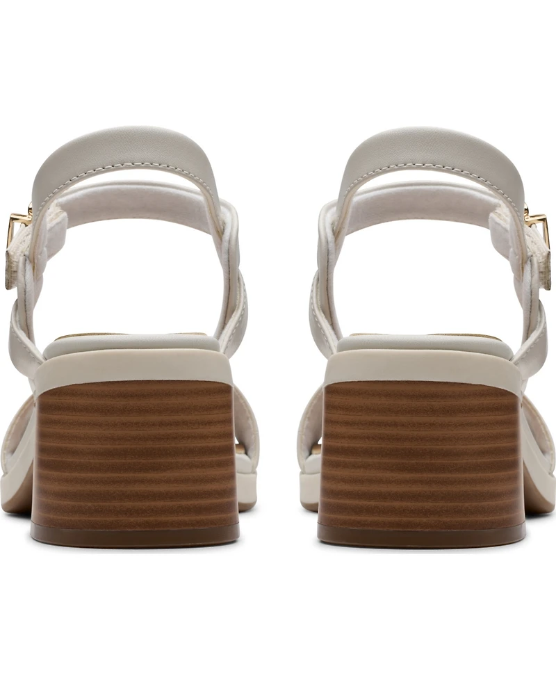 Clarks Collection Women's Jaylan Ray Square Toe Sandals