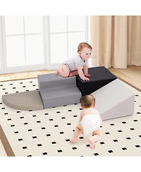4-Piece Climb and Crawl Foam Block Play Set for Infant Baby