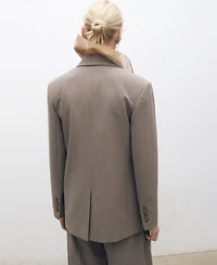 Mango Women's Wool-Blend Suit Jacket