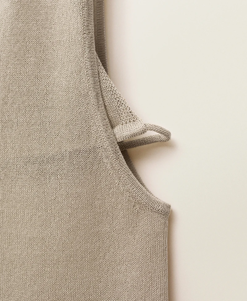 Mango Women's Contrasting Knit Top