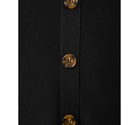 Melissa Paige Women's Boatneck Button-Back Dolman-Sleeve Sweater