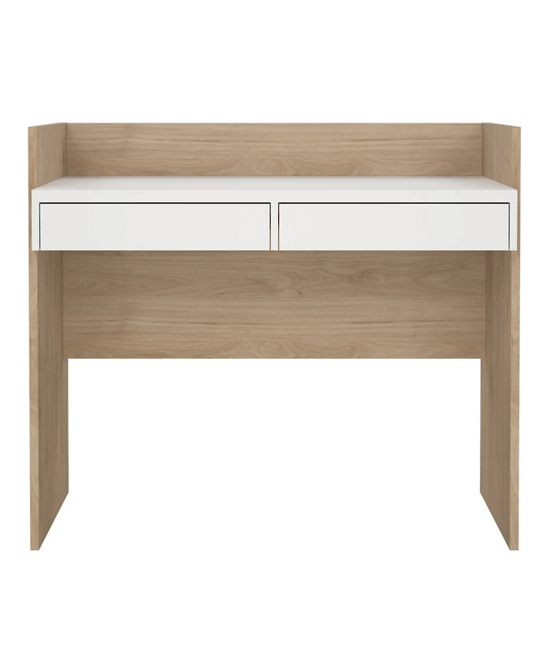 Tvilum 35" Wood 2 Storage Drawer Home Office Writing Desk