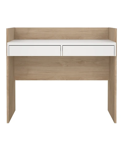 Tvilum 35" Wood 2 Storage Drawer Home Office Writing Desk
