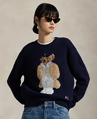Polo Ralph Lauren Women's Bear Wool-Cashmere-Blend Sweater