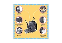iniuniu Diaper Bag Backpack, Unisex Baby Bags for Boys Girls, Waterproof Travel