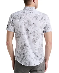 Perry Ellis Men's Slim-Fit Stretch Floral Button-Down Shirt