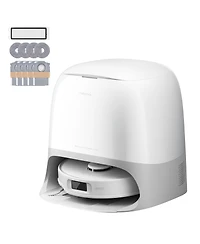 Roborock Qrevo Curv 5A1 Robot Vacuum and Mop with Zero-Tangling Design, FlexiArm Tech & Hands-Free Dock, Auto Mop Lifting, Pet Friendly