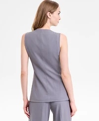 Tahari Asl Long-Line Vest, Regular & Petite