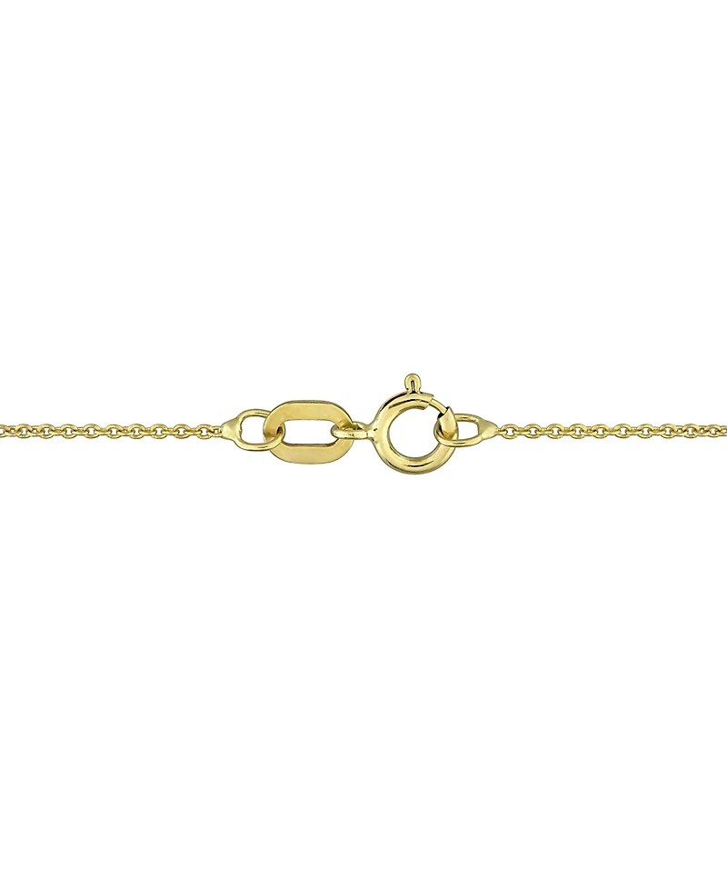 Peridot (1-5/8 ct. t.w.) & Diamond (1/6 ct. t.w.) Heart 18" Pendant Necklace in 10k Yellow Gold