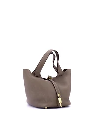 Pre-Owned Hermes Pm Picotin Lock Bag Clemence