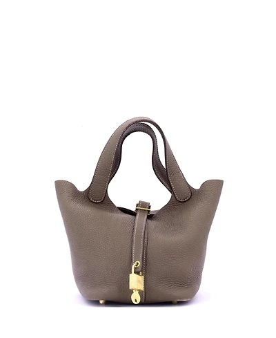 Pre-Owned Hermes Pm Picotin Lock Bag Clemence
