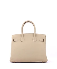 Pre-Owned Hermes Birkin 30 Handbag Light Togo with Gold Hardware