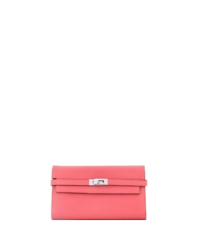 Pre-Owned Hermes Long Kelly Wallet Chevre Mysore