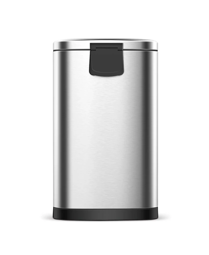 3.2 Gal./12 Liter Stainless Steel Semi-round Step-on Trash Can for Bathroom and Office
