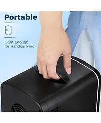 Cowsar Makeup Compact Refrigerator With Mirror, 4L Mini Fridge for Bedroom, Car, Office & Dorm, Portable Small Cooler for Cosmetics