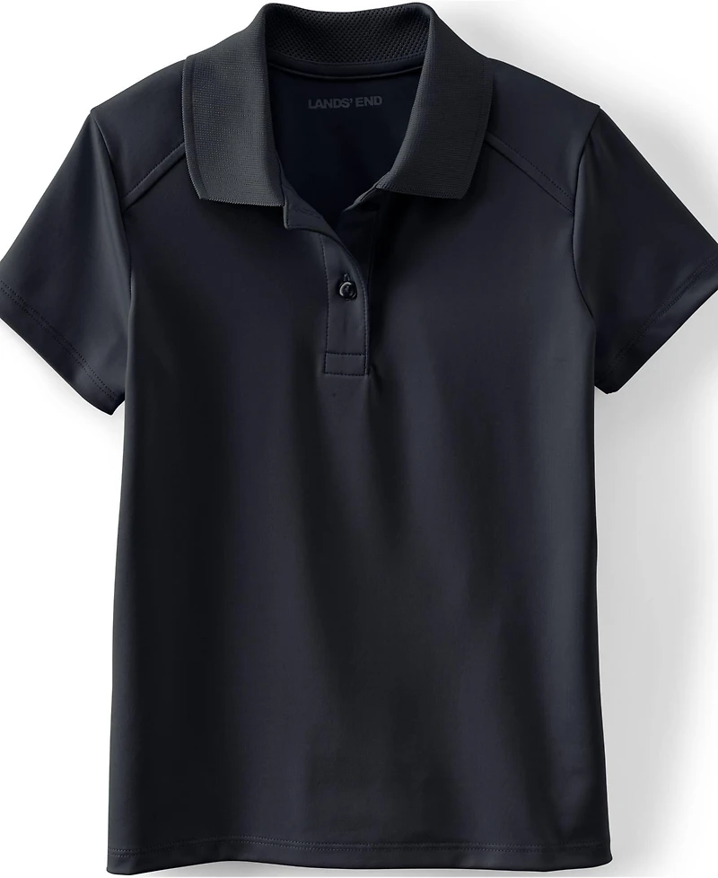 Lands' End Girls Short Sleeve Feminine Fit Rapid Dry Polo Shirt