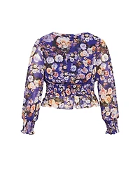 City Chic Plus Bridgette Print Top