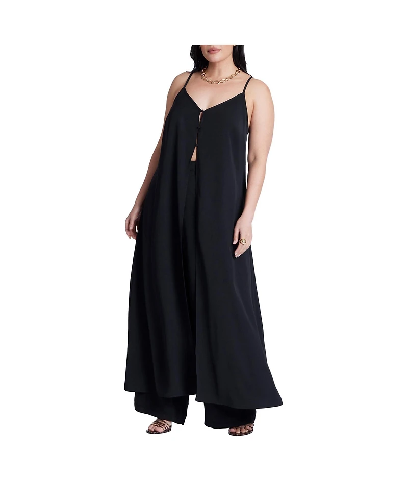 Eloquii Women's Plus Wide Leg Trouser