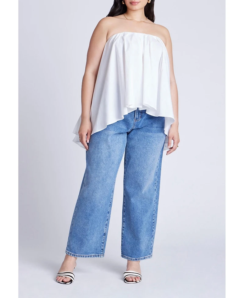 Eloquii Women's Cascading Tube Top