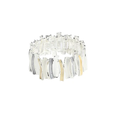 Sohi Metallic-Ridge Bangle Bracelet