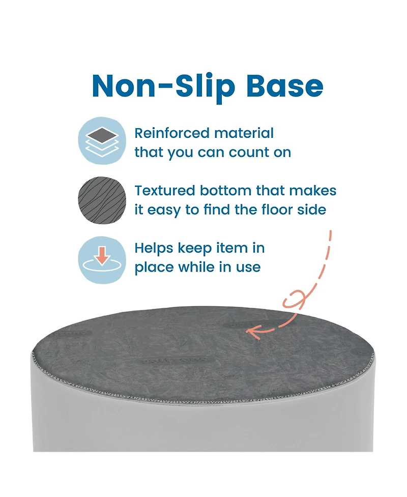 ECR4Kids SoftZone Floor Cushions, Round, Blue, 6-Piece