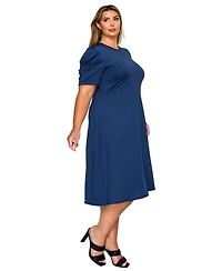 L I V D Plus Aleyna Flare Dress